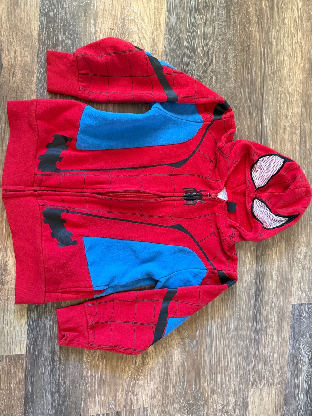 Marvel Red and Blue Spider-Man Kids Zip Hoodie